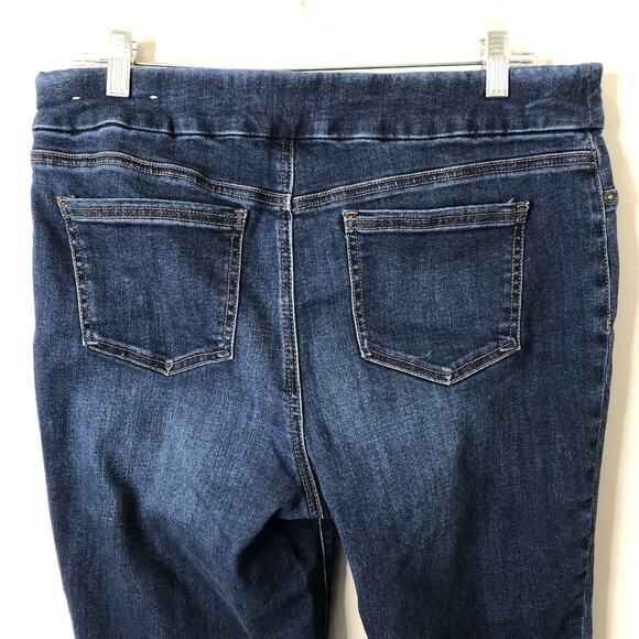 Chico's Women's Pull On Jegging Crop Jeans Button Ankle Size 1.5 (U.S. 10) - Picture 5 of 8